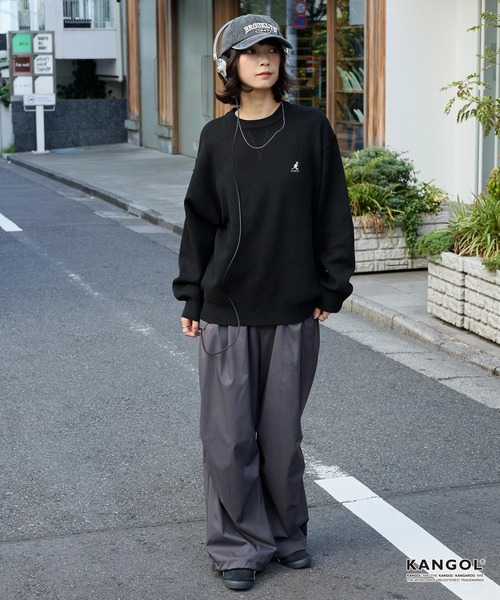 セール】KANGOL/カンゴール 別注 ロゴ ワンポイント刺繍スウェット