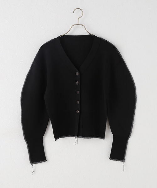PROVOKE (プロヴォーク)の「【PROVOKE/プロヴォーク】 COCOON SLEEVE VN CD:カーディガン(ニット/セーター・レディース・ブラック・FREE)」の1枚目の写真