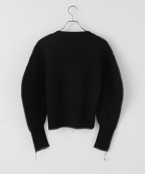 PROVOKE (プロヴォーク)の「【PROVOKE/プロヴォーク】 COCOON SLEEVE VN CD:カーディガン(ニット/セーター・レディース・ブラック・FREE)」の2枚目の写真