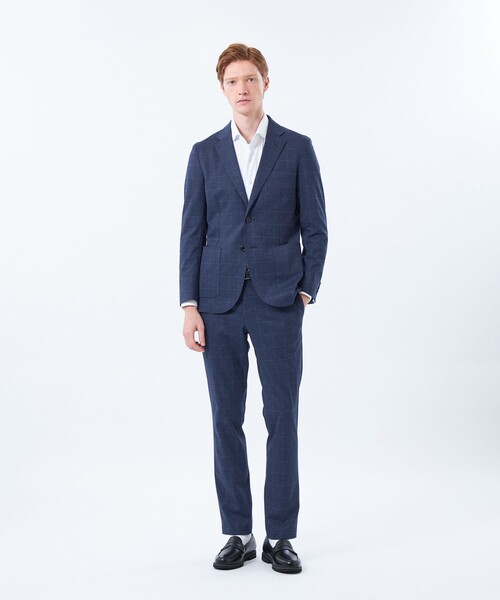 MACKINTOSH PHILOSOPHY(マッキントッシュ フィロソフィー)の「テーラードジャージー パンツ ウインドペンプリント(その他パンツ・メンズ・ネイビー・40/38)」の3枚目の写真