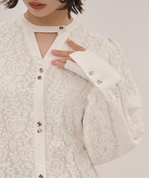 loin nuit（ロワンニュイ）の「volume sleeve blouse / ボリュームスリーブブラウス（シャツ/ブラウス・レディース・グレー/オフホワイト・FREE）」の14枚目の写真