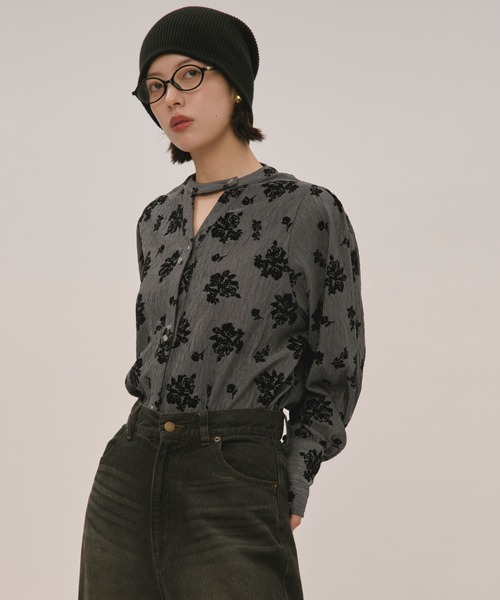 loin nuit（ロワンニュイ）の「volume sleeve blouse / ボリュームスリーブブラウス（シャツ/ブラウス・レディース・グレー/オフホワイト・FREE）」の19枚目の写真