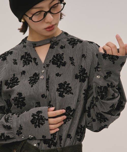 loin nuit（ロワンニュイ）の「volume sleeve blouse / ボリュームスリーブブラウス（シャツ/ブラウス・レディース・グレー/オフホワイト・FREE）」の18枚目の写真