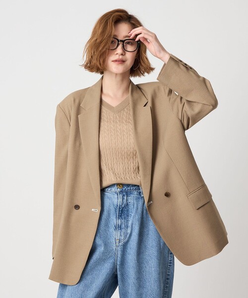 ☆Sinnosuke1102☆新品conte ダブルテーラードジャケット conte＞ダブル テーラードジャケット（テーラードジャケット）｜conte