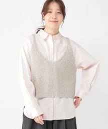 studio CLIP | 3ゲージシェニールヤーンベスト(ベスト)