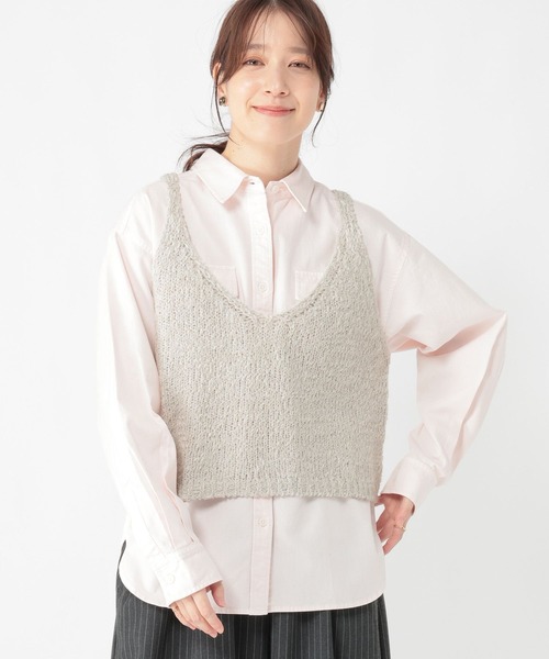 3ゲージシェニールヤーンベスト（ベスト）｜studio CLIP（スタディオ