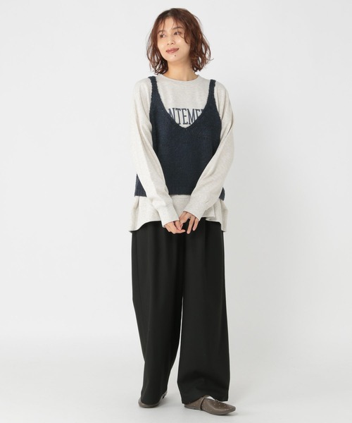 studio CLIP（スタディオクリップ）の「3ゲージシェニールヤーンベスト（ベスト・レディース・アイボリー/ベージュ/ネイビー/ライトグレー・FREE）」の22枚目の写真