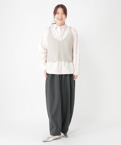 セール】3ゲージシェニールヤーンベスト（ベスト）｜studio CLIP