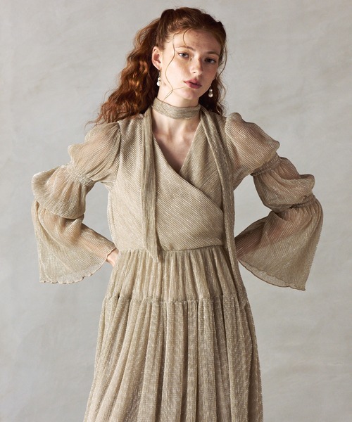 darial（ダリアル）の「【darial】lame pleats dress ラメ プリーツ ドレス（ドレス・レディース・ピンク/シルバー×ゴールド/ブラック・S/M）」の22枚目の写真