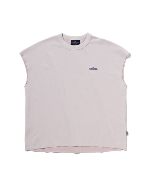 THOUSAND MILE（サウザンドマイル）の「[L's]FRENCH SLEEVE T-SHIRT TECH WAFFLE/フレンチスリーブTシャツ（Tシャツ/カットソー・レディース・グレイッシュベージュ/オフホワイト/ネイビー/スミクロ・FREE）」の4枚目の写真