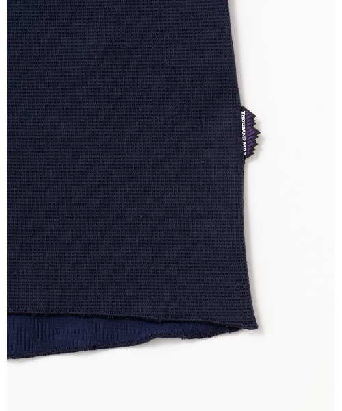 THOUSAND MILE（サウザンドマイル）の「[L's]FRENCH SLEEVE T-SHIRT TECH WAFFLE/フレンチスリーブTシャツ（Tシャツ/カットソー・レディース・グレイッシュベージュ/オフホワイト/ネイビー/スミクロ・FREE）」の8枚目の写真