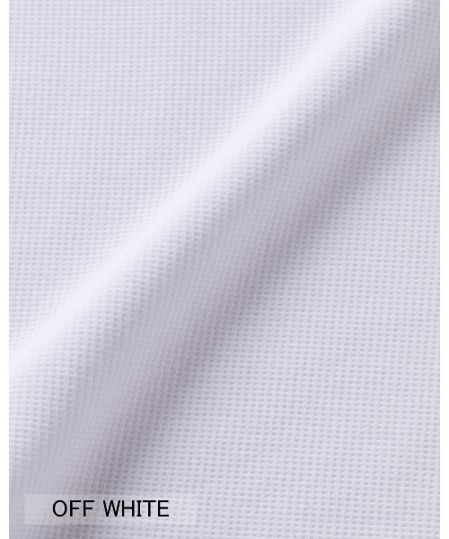 THOUSAND MILE（サウザンドマイル）の「[L's]FRENCH SLEEVE T-SHIRT TECH WAFFLE/フレンチスリーブTシャツ（Tシャツ/カットソー・レディース・グレイッシュベージュ/オフホワイト/ネイビー/スミクロ・FREE）」の11枚目の写真