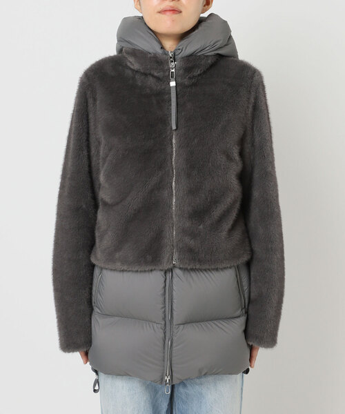 plage（プラージュ）の「DUNO / デュノ 別注 FRAKE コート（ダウンジャケット/コート・レディース・ナチュラル/グレー・FREE）」の10枚目の写真