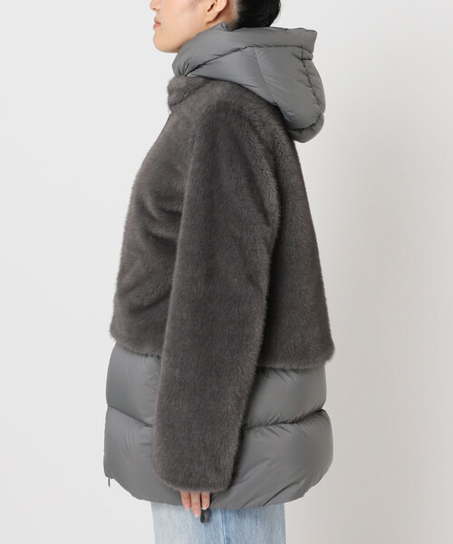 plage（プラージュ）の「DUNO / デュノ 別注 FRAKE コート（ダウンジャケット/コート・レディース・ナチュラル/グレー・FREE）」の11枚目の写真