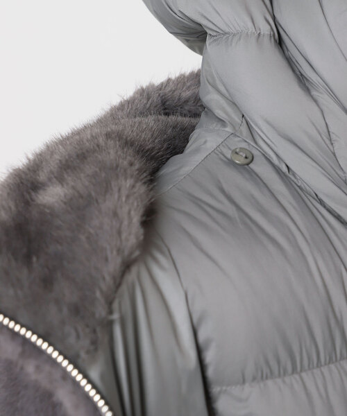 plage（プラージュ）の「DUNO / デュノ 別注 FRAKE コート（ダウンジャケット/コート・レディース・ナチュラル/グレー・FREE）」の16枚目の写真