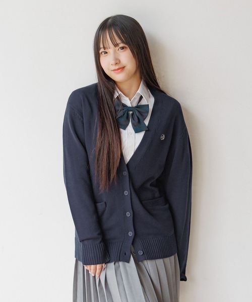 GLOBAL WORK(グローバルワーク)の「ロゴ刺繍スクールカーディガン/AND YUA ANY/593404(カーディガン/ボレロ・キッズ・ベージュ/ネイビー/ワインレッド/ホワイト系その他3・MEDIUM/LARGE)」の18枚目の写真