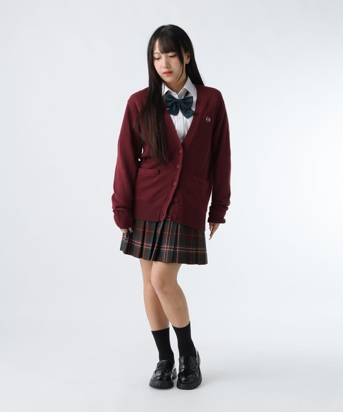 GLOBAL WORK(グローバルワーク)の「ロゴ刺繍スクールカーディガン/AND YUA ANY/593404(カーディガン/ボレロ・キッズ・ベージュ/ネイビー/ワインレッド/ホワイト系その他3・MEDIUM/LARGE)」の7枚目の写真