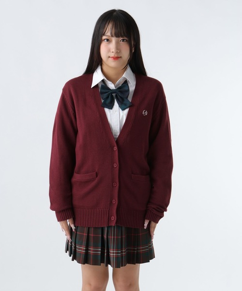 GLOBAL WORK(グローバルワーク)の「ロゴ刺繍スクールカーディガン/AND YUA ANY/593404(カーディガン/ボレロ・キッズ・ベージュ/ネイビー/ワインレッド/ホワイト系その他3・MEDIUM/LARGE)」の10枚目の写真