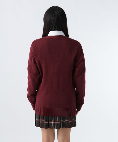 GLOBAL WORK(グローバルワーク)の「ロゴ刺繍スクールカーディガン/AND YUA ANY/593404(カーディガン/ボレロ・キッズ・ベージュ/ネイビー/ワインレッド/ホワイト系その他3・MEDIUM/LARGE)」の14枚目の写真