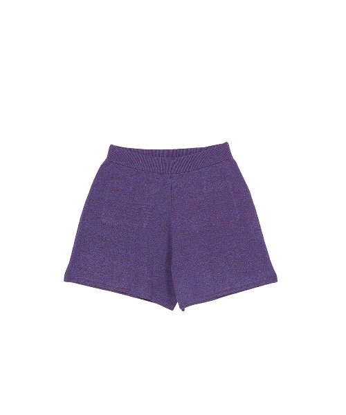 ELCHELE(エルチェレ)の「KNIT SHORT PANTS(その他パンツ・レディース・ブラックミックス/パープル/グリーン系・36/38)」の7枚目の写真