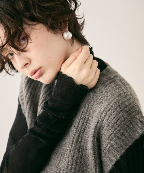 Trish(トリッシュ)の「マットサークルピアス(ピアス(両耳用)・レディース・ゴールド/シルバー・FREE)」の8枚目の写真