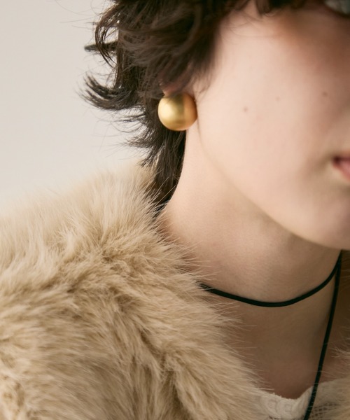 Trish(トリッシュ)の「マットサークルピアス(ピアス(両耳用)・レディース・ゴールド/シルバー・FREE)」の12枚目の写真