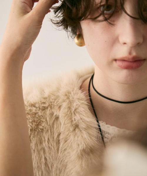 Trish(トリッシュ)の「マットサークルピアス(ピアス(両耳用)・レディース・ゴールド/シルバー・FREE)」の5枚目の写真