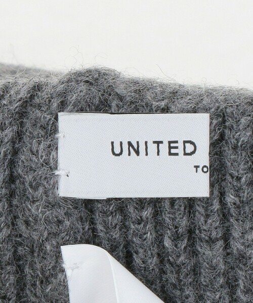 UNITED ARROWS（ユナイテッドアローズ）の「リボン ニットキャップ（ニットキャップ/ビーニー・レディース・グレー系/ブラック・FREE）」の10枚目の写真