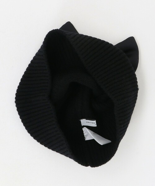 UNITED ARROWS（ユナイテッドアローズ）の「リボン ニットキャップ（ニットキャップ/ビーニー・レディース・グレー系/ブラック・FREE）」の14枚目の写真