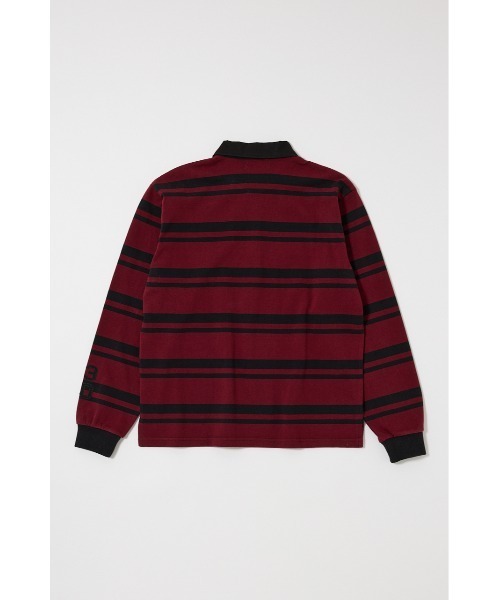 MOUSSY(マウジー)の「BP/MS STRIPED RUGBY ロングスリーブシャツ(シャツ/ブラウス・レディース・ネイビー/バーガンディー・FREE)」の16枚目の写真