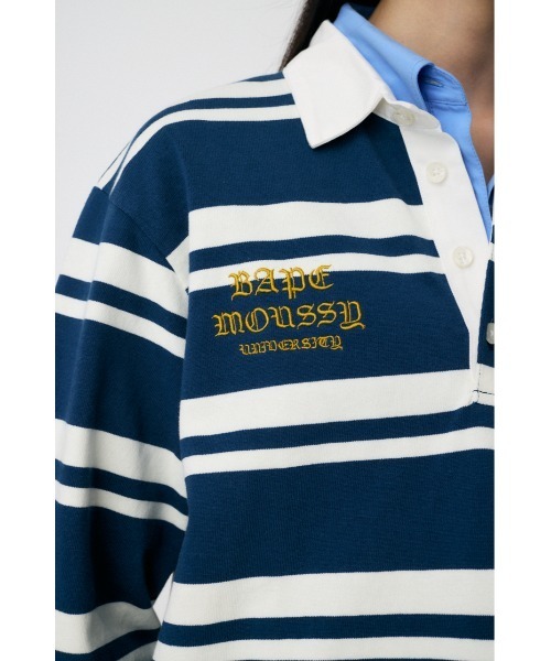 BP/MS STRIPED RUGBY ロングスリーブシャツ（シャツ/ブラウス