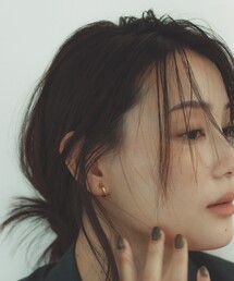 by Preek(バイプリーク)の<MIZUKI HANAYAMA×by Preek>フープ イヤリング(イヤリング)