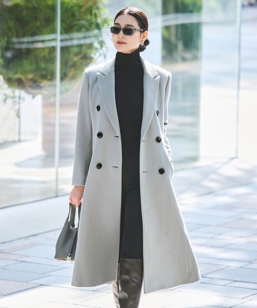 日本生地】フレア チェスターコート ｜ アウター / ウールコート / 尾