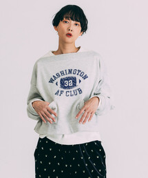 Freada（フリーダ）の「Freada/フリーダ ボートネック 短丈スウェット（スウェット）」