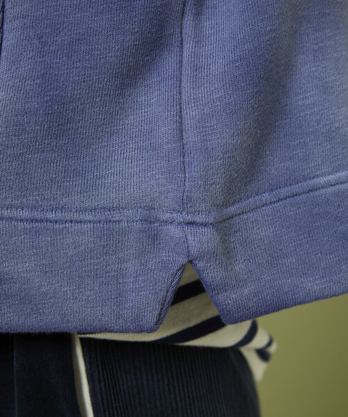 Freada（フリーダ）の「Freada/フリーダ ボートネック 短丈スウェット（スウェット・レディース・グレー/ネイビー・ONE SIZE）」の6枚目の写真