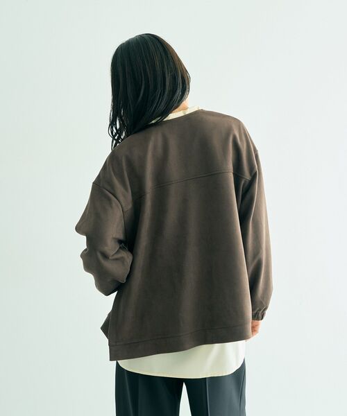 YECCA VECCA(イェッカヴェッカ)の「サイドプリーツノーカラーブルゾン(ブルゾン・レディース・モカ/ブラウン・FREE)」の18枚目の写真