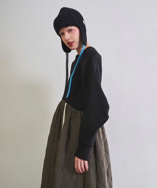 SWEAT DOCKING QUILTING OP（ワンピース）｜OMMO（オーエムエムオー