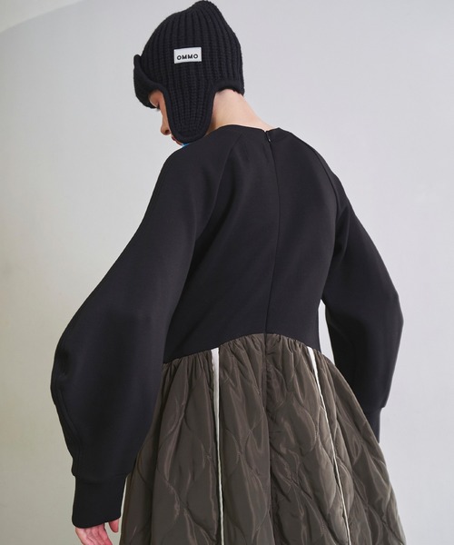 SWEAT DOCKING QUILTING OP（ワンピース）｜OMMO（オーエムエムオー