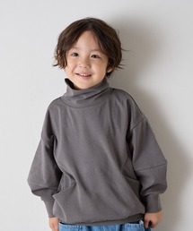 riziere | モックネックデザインカットソー(Tシャツ/カットソー)