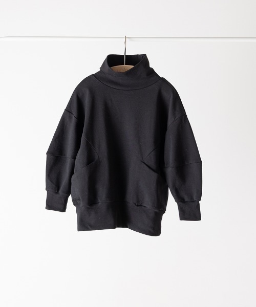 riziere（リジェール）の「モックネックデザインカットソー（Tシャツ/カットソー・キッズ・グレー/アイボリー/ブラック・90/100/110/120/130/140/150）」の16枚目の写真