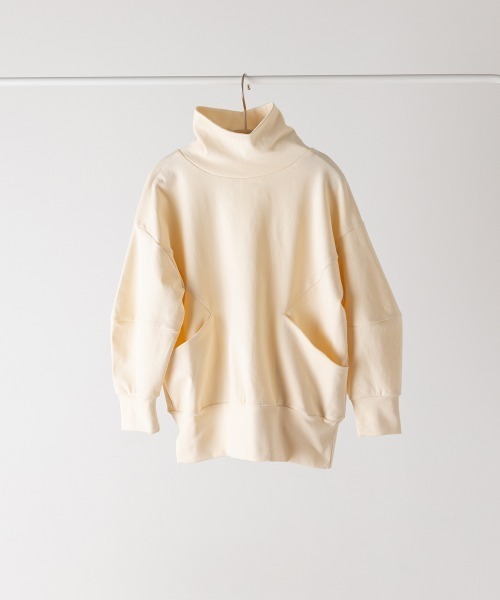 riziere（リジェール）の「モックネックデザインカットソー（Tシャツ/カットソー・キッズ・グレー/アイボリー/ブラック・90/100/110/120/130/140/150）」の14枚目の写真