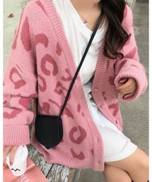 トップス（ピンク/桃色系・レオパード柄）ファッション通販