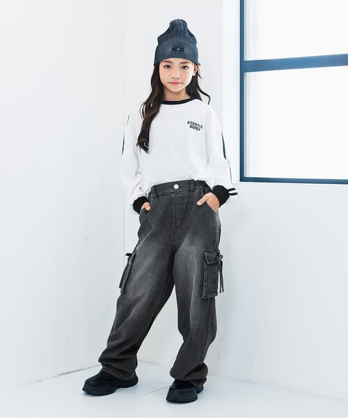 algy（アルジー）の「りぼんカーゴパンツ（カーゴパンツ・キッズ・ブルー/グレー/ブラック・XX-SMALL/X-SMALL/SMALL/MEDIUM）」の9枚目の写真