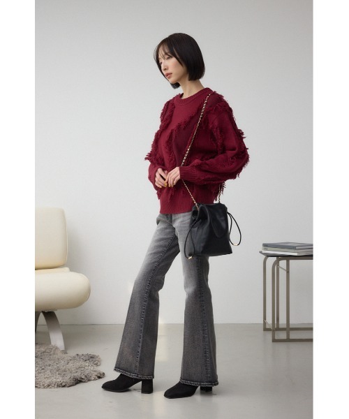 AZUL by moussy（アズールバイマウジー）の「チェーン巾着ショルダーバッグ（ショルダーバッグ・レディース・ブラック/シルバー・FREE）」の5枚目の写真