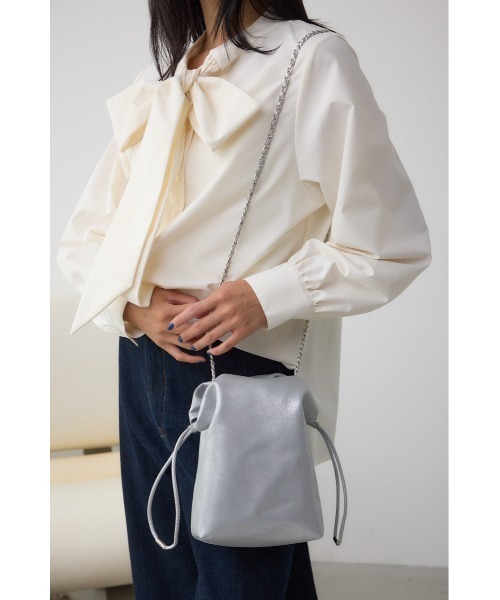 AZUL by moussy（アズールバイマウジー）の「チェーン巾着ショルダーバッグ（ショルダーバッグ・レディース・ブラック/シルバー・FREE）」の16枚目の写真