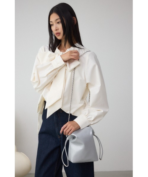 AZUL by moussy（アズールバイマウジー）の「チェーン巾着ショルダーバッグ（ショルダーバッグ・レディース・ブラック/シルバー・FREE）」の18枚目の写真