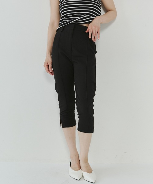 VION(ヴィオン)の「Capri pants / カプリパンツ(スラックス・レディース・チャコールグレー/ブラック・SMALL/MEDIUM)」の2枚目の写真