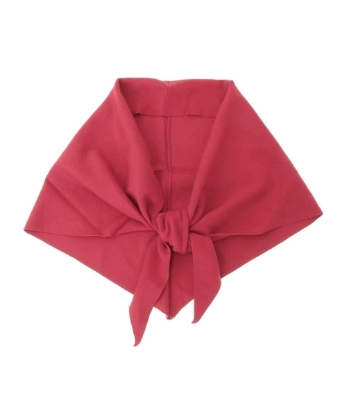 a.v.v(アーヴェヴェ)の「三角ニットストール(ストール/ショール・レディース・レッド/アイボリー/グレー・38)」の6枚目の写真