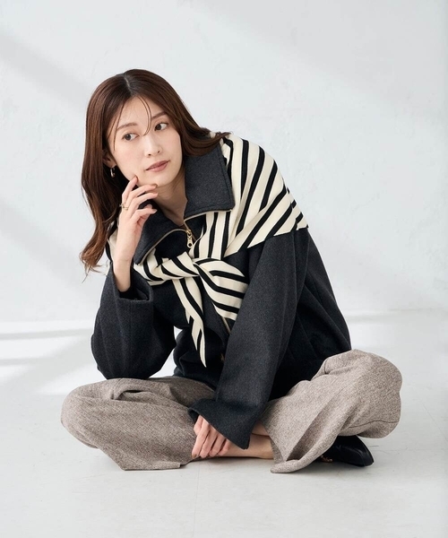 セール】三角ニットストール（ストール/ショール）｜a.v.v