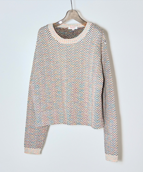 MASU(エムエーエスユー)の「MASU AURORA SHORT SWEATER:ニット(ニット/セーター・レディース・ホワイト・48)」の1枚目の写真